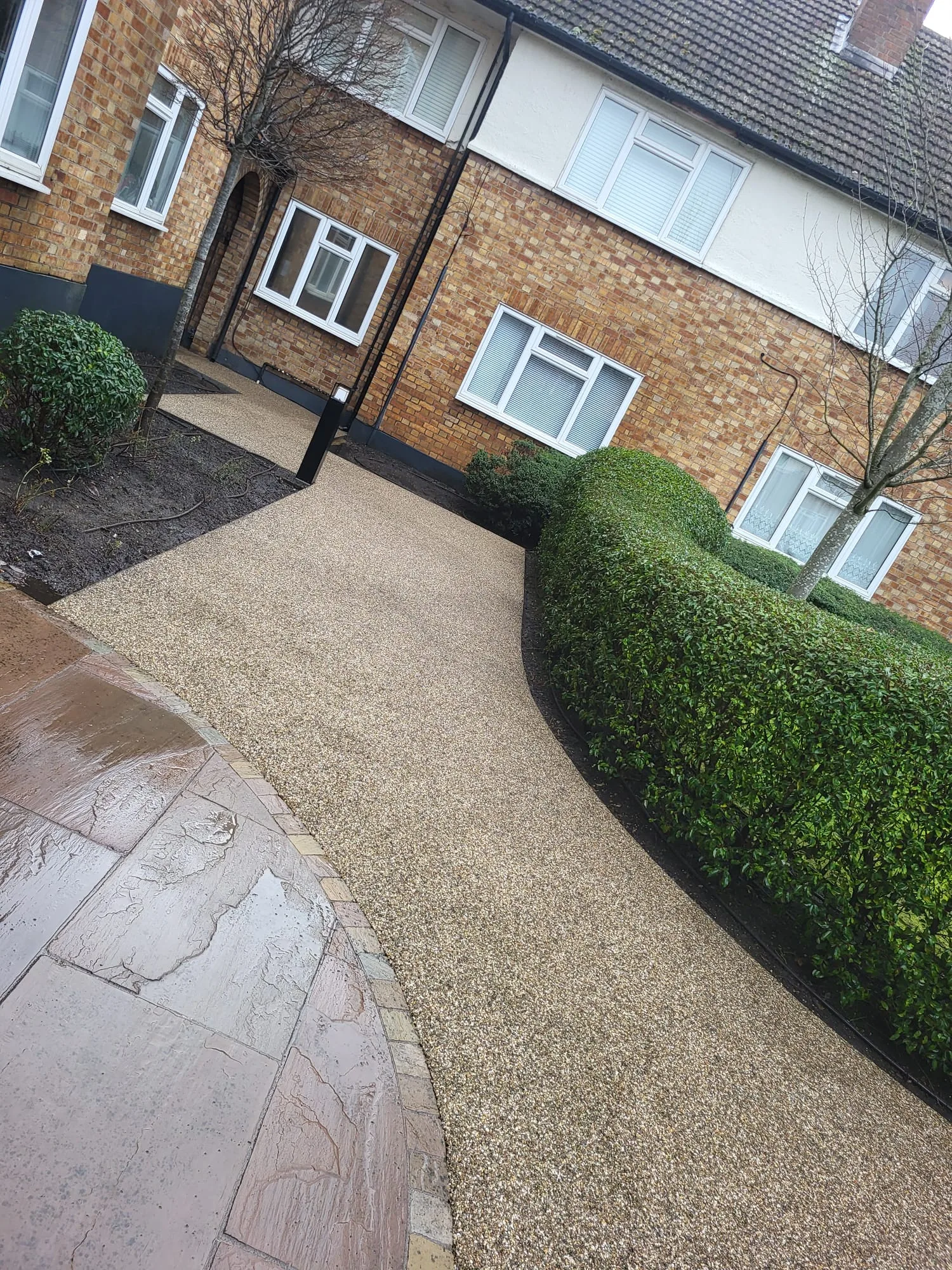 Refreshed paving, fully cleaned